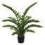 Buisson artificiel zamifolia zen vert en pot-73295409