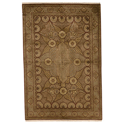 High-Quality Hand-Knotted Red And Red Area Rug