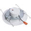 9.5W 6 Inch LED Downlight Retrofit 27K/30K/35K/40K/50K CCT Selectable Flat Wafer Round