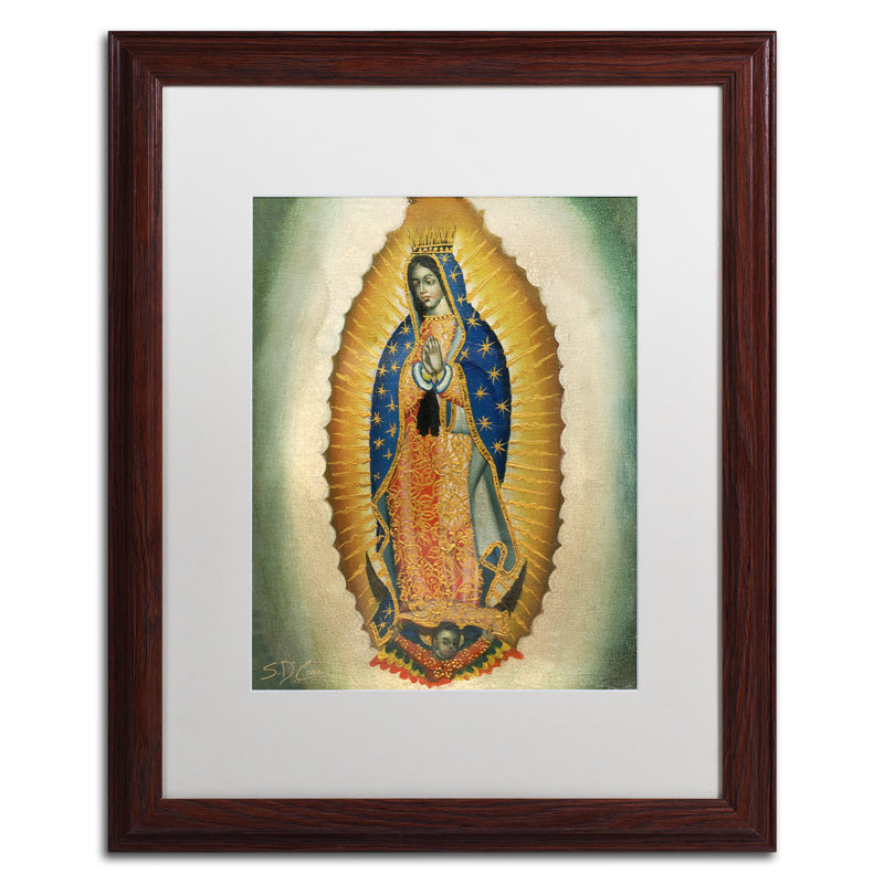 «the virgin', reproduction d’art encadrée, H 20 po x l 16 po x P 0,5 po