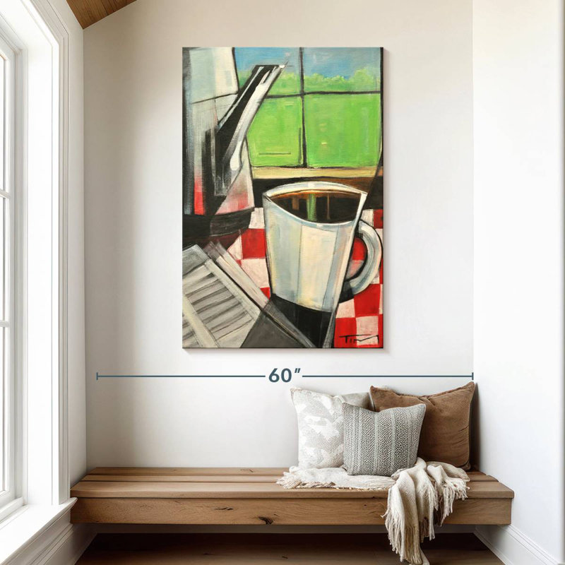 Yarlin Coffee And Morning News, 48" H x 32" W