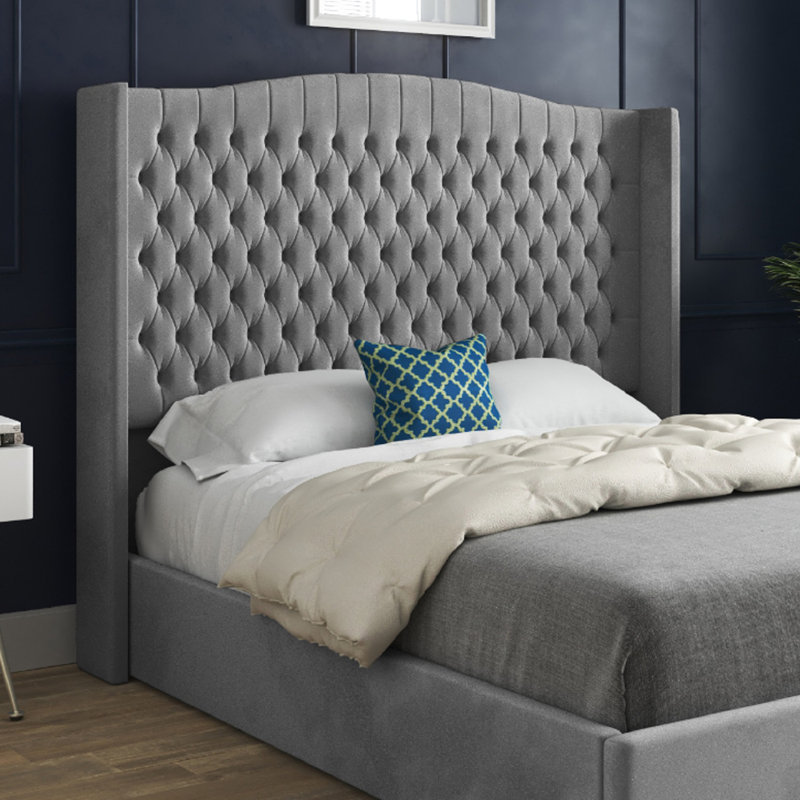 Aldermary Upholstered Bed, Single (3'), Grey