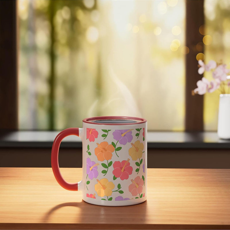 Ceramic Coffee Mug, Red
