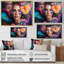 «Floral Sensual Woman Portrait I», impression sur toile-1076366713-1076366717
