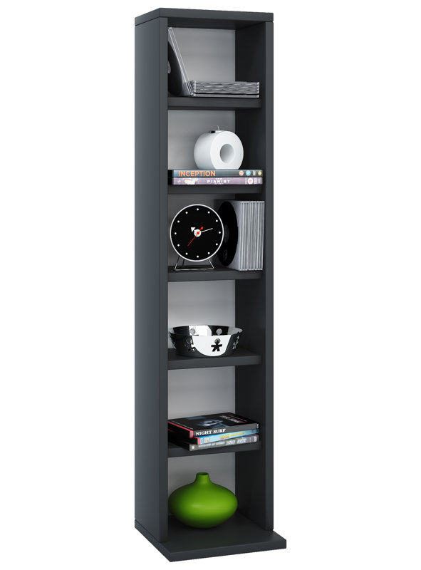 92 cm H Multimedia Storage, Black