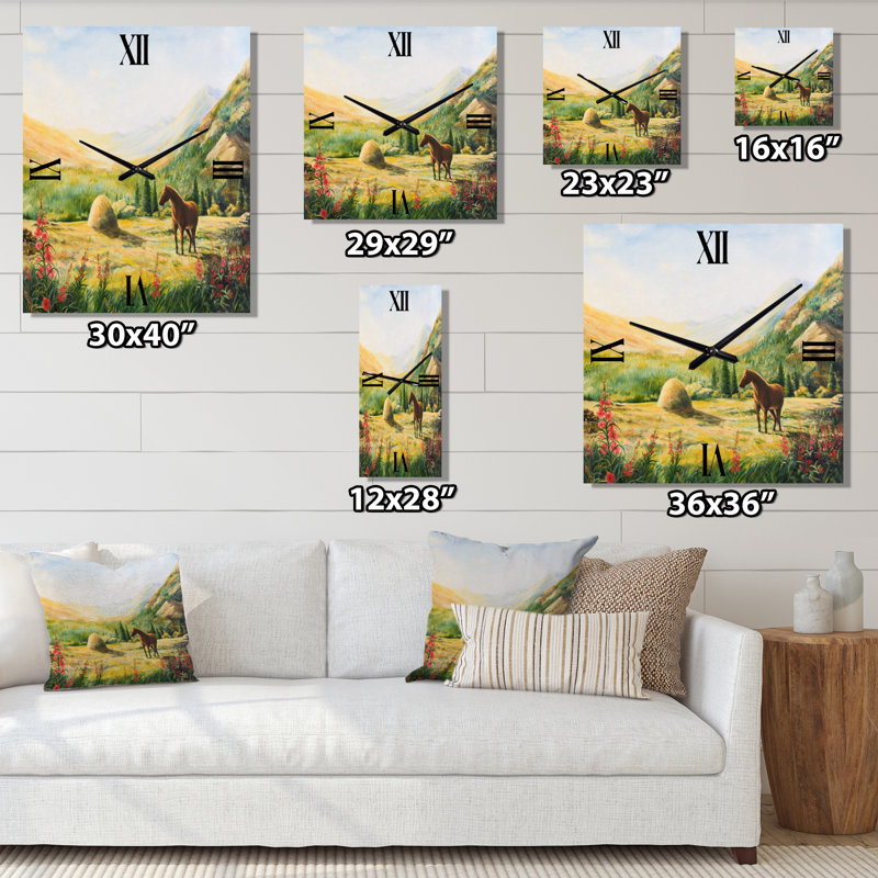Horloge murale matin, Moyen