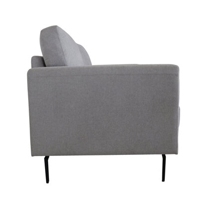 Kyrene Linen Loveseat With Pocket Coil Seating And D24 Foam, Sturdy Metal Legs, And High Weight Capacity For Comfortable Seating