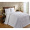 Ensemble de couvre-lit en chenille de grande taille Trevor, ensemble de couvre-lit 100% coton avec 2 taies décoratives standard, literie traditionnelle héritage texturée, confort toutes saisons doux et respirant, certifié OEKO-TEX, blanc