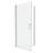 1 3/8" Adjustment,Universal Pivot Shower Door, Open Outside, With 1/4" Tempered Glass Finish-121415735