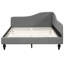 Lit de jour pleine grandeur gris avec un design en forme de L et des pieds en bois massif - Stable dans les pieds, relaxant-303051455-303051453