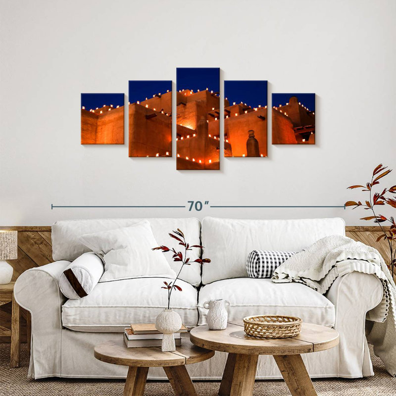 Santa Fe At Night, 24" H x 55" W