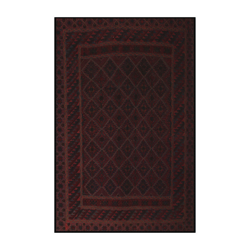 Tapis brun Southwestern, Rectangle 5 pi x 7 pi
