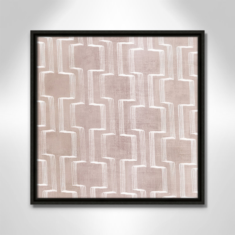 Symphonie en mouvement II - reproduction carrée par Emma Peal, Espresso, H 17,5 po x l 17,5 po