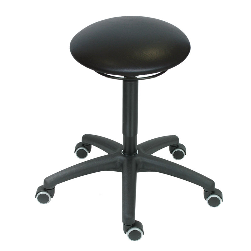 Adjustable Height Industrial Stool with Removable Casters/Wheels