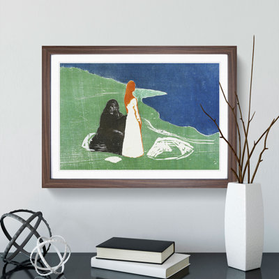 Two Women on the Shore Vol.2 by Edvard Munch - Picture Frame Painting