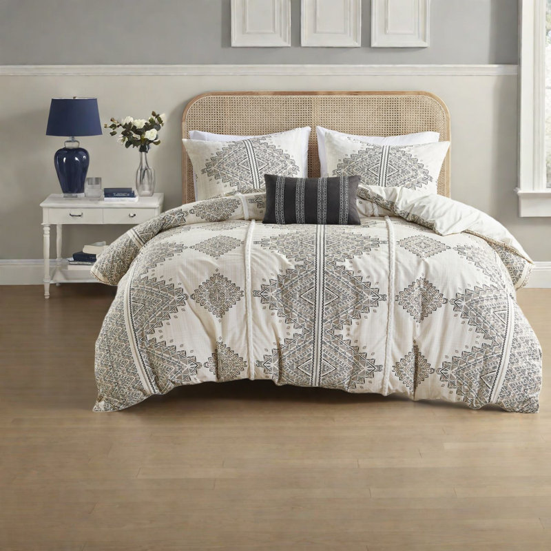 Ensembles de literie très grand confortable en microfibre de polyester au design bohème chic pour les chambres à coucher