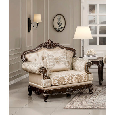 Chaise d'appoint traditionnelle pour le salon