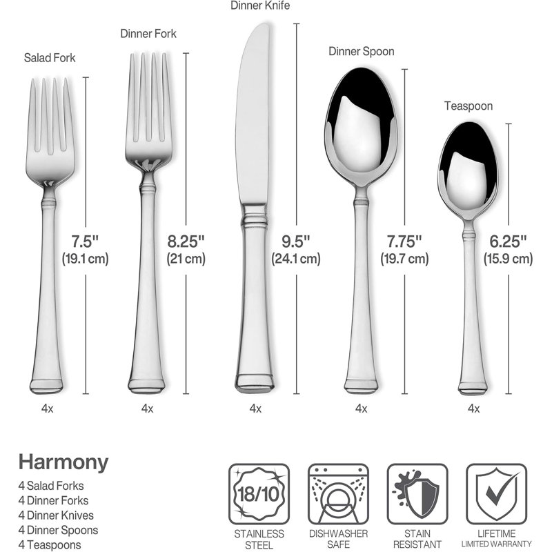 Stainless Steel Silverware Set
