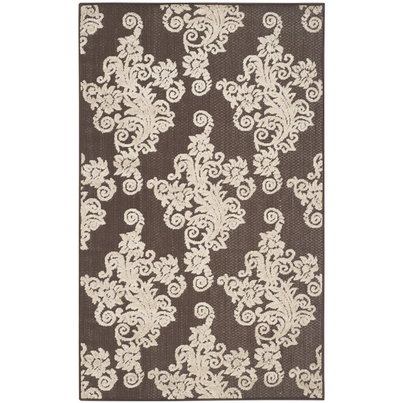 Donnellan Performance Damask Rug, Rectangle 3'3" x 5'3"
