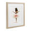 Ballerine rose avec impression encadrée dorée sous verre, design Creative Studio-1674623348-1674623351