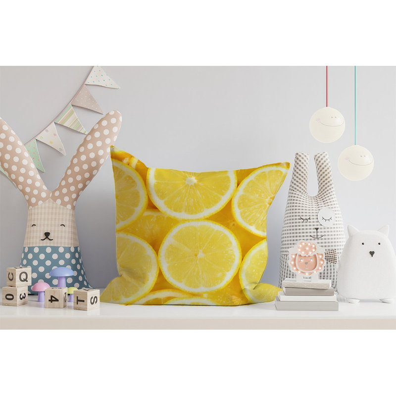 Lengrey VIBRANT LEMONS Square Throw Cushion