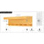 Porte-clés pour décoration murale, organisateur de courrier et support à clés avec plateau pour le couloir de la cuisine décorative de ferme, crochets à clés en acier inoxydable fixés au mur, 6 crochets (or)