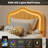Upholstered Bed Frame with Led Lights and Storage Drawer for Kids, No Box Spring Needed-1346338248-1346338251
