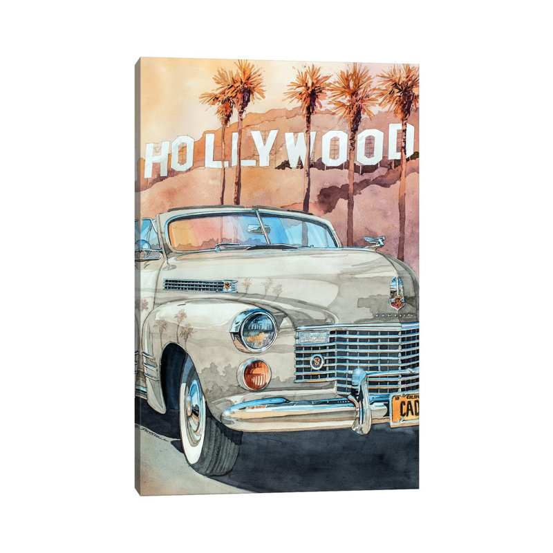 Hollywood Caddy by Bill Drysdale - Painting on Canvas, Wrapped Canvas, 101.6cm H x 66.04cm W x 3.81cm D