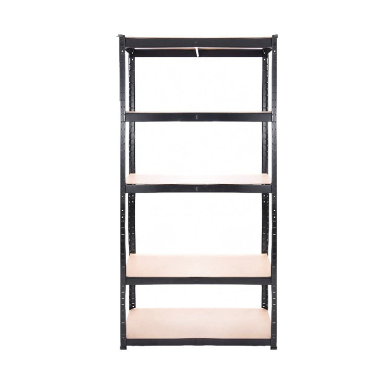 Micheals 90cm W Metal Shelving Unit, Black/Natural