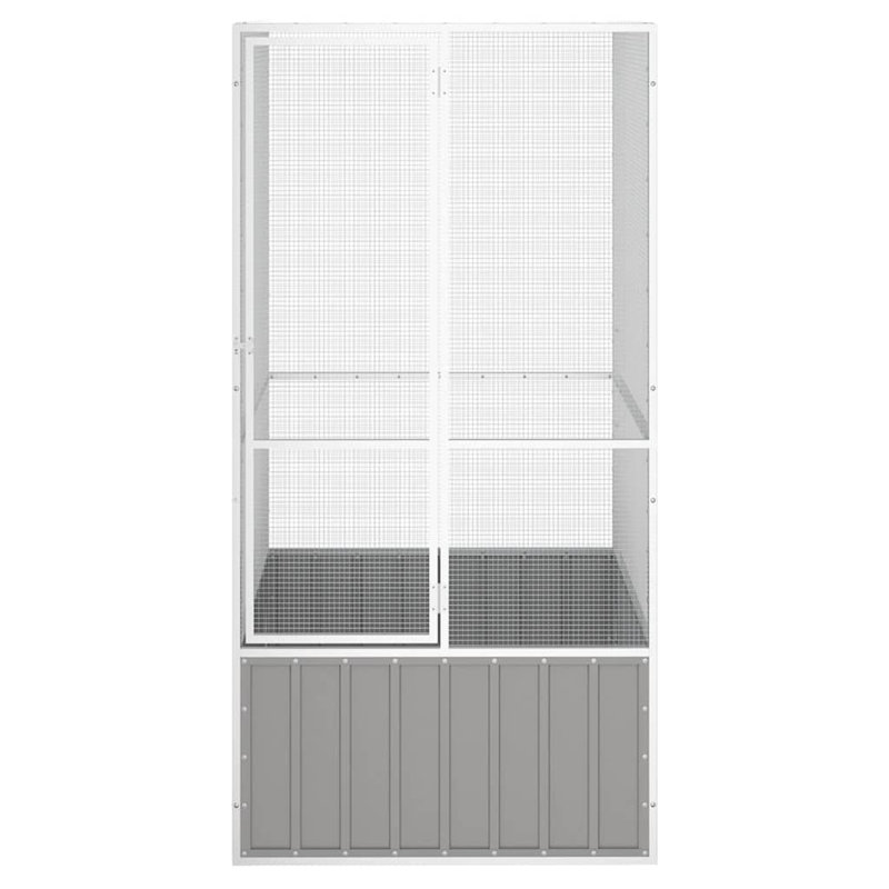 Bicester Bird Hutch, 211.5cm H x 111cm W x 107cm D., Grey