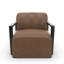 Chaise longue rembourrée en aluminium Rosalie