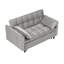 Canapé-lit futon moderne en velours avec canapé-lit, petit canapé-lit avec dossier inclinable, coussins décoratifs, poches, meubles de salon, canapé-lit convertible 3 en 1