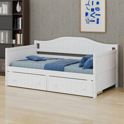 Modern Daybed Frame With 2 Drawers