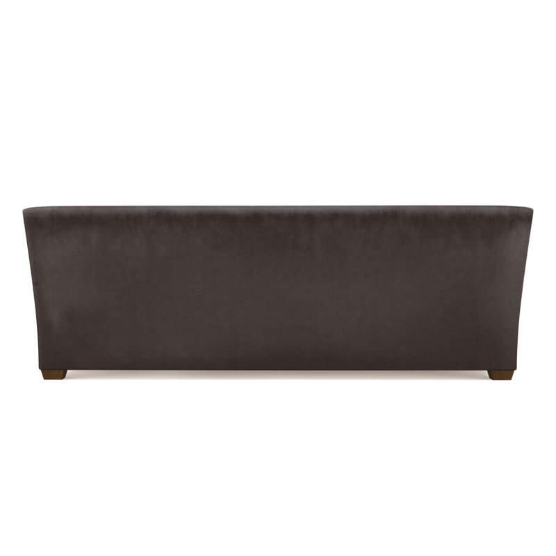 Canapé Rivington, Cuir rétro chocolat, H 31 po x l 108 po x P 37 po, Ébène