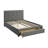 Grey Polyfiber Queen Size Bed