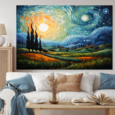 Vangogh The Swaying Cypress II - Vangogh Wall Decor