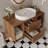 39.4" Mordern Wall-Mounted Bathroom Vanity with Oval Ceramic Sink, Soft-Close Drawers & Adjustable Storage for Bathrooms-595468310