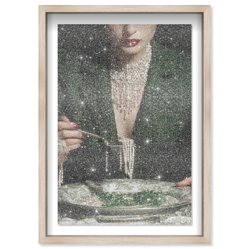 Forest Feast Print by Oliver Gal, 16.5"H x 11.5"W, Natural Oak Shadowbox
