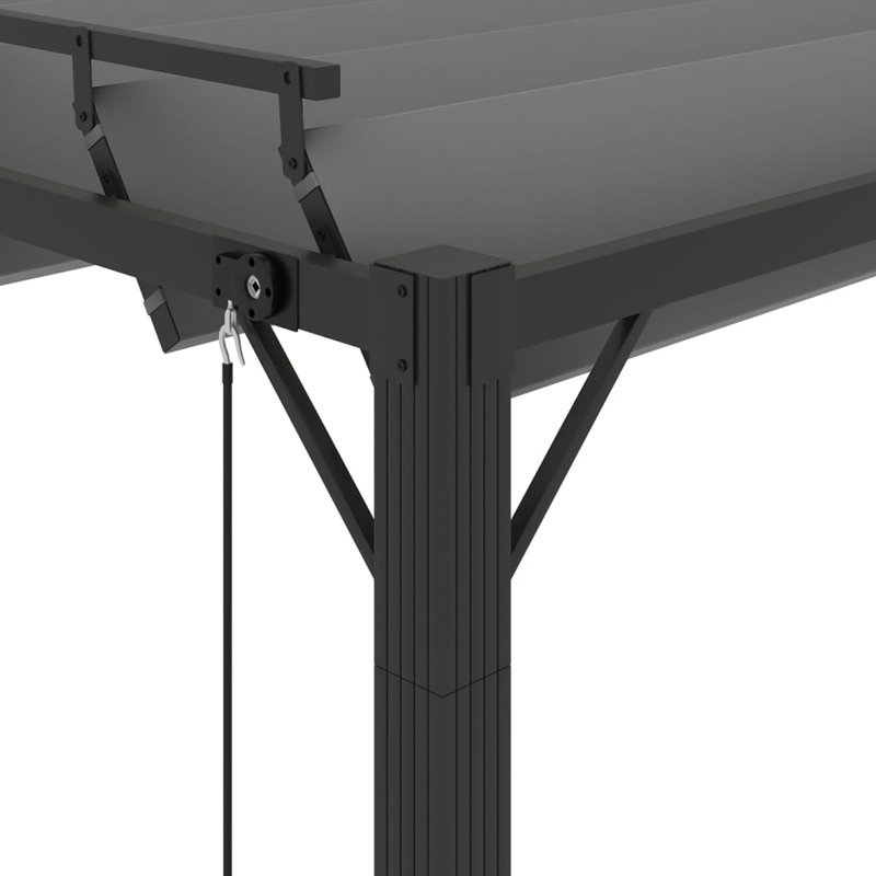 Terral 3m x 3m Aluminium Patio Gazebo, Anthracite