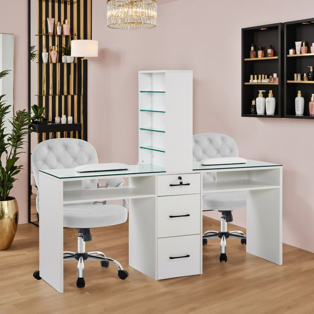 Ensemble de bureau à clous 71 po