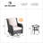 Guillen 2 - Person Patio Conversation Set with Cushions-63615322-65182040
