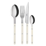 Bistrot Solid 4 - Piece Stainless Steel Flatware Set - Service for 1