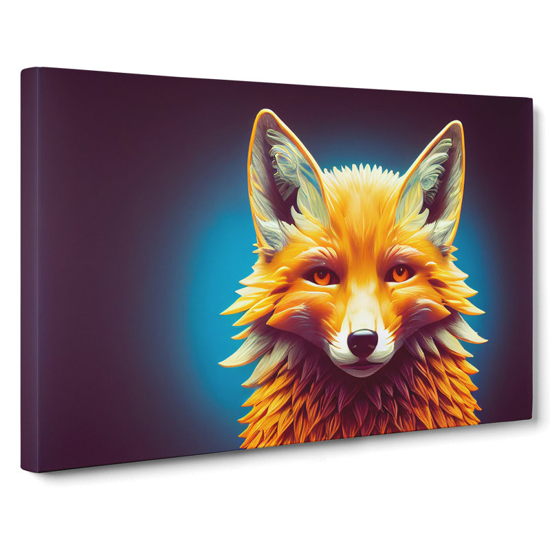 Brilliant Fox - Wrapped Canvas, 40cm H x 60cm W x 3cm D