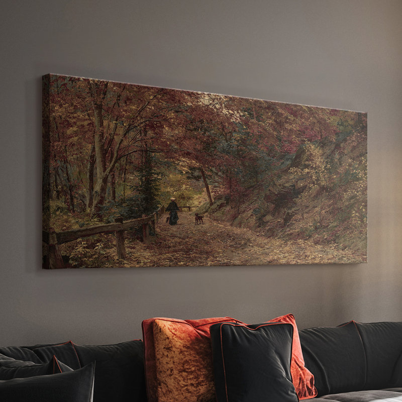 Série paysage - DCCL XXXV - Toile tendue avec châssis - Prêt à être accroché, H 24 po x l 48 po