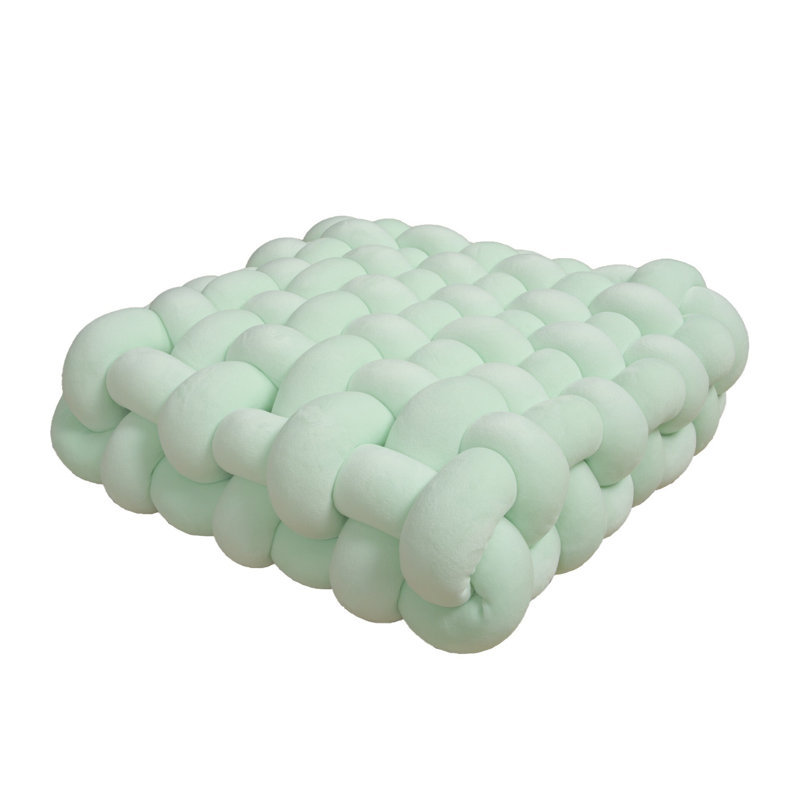 Ensemble de 2 coussins Knot - Coussins décoratifs pour canapé, canapé et lit, coussins décoratifs doux et confortables, Vert