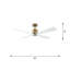 Ventilateur de plafond standard à 4 pales avec télécommande Taya-1937879057