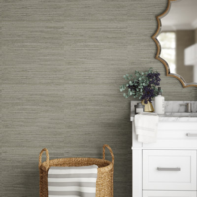 Reanna Grass Cloth Striped Roll