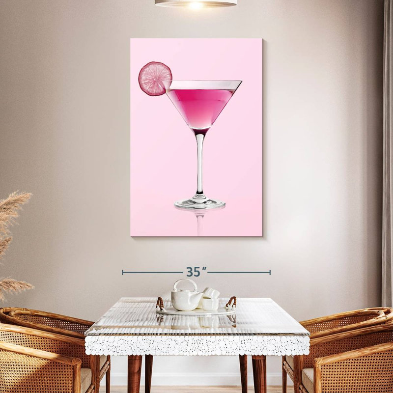 " Pink Martini " by SodaPopArt, 48" H x 32" W x 1.25" D