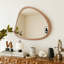 Miroir mural en bois massif 45 po-2045058550