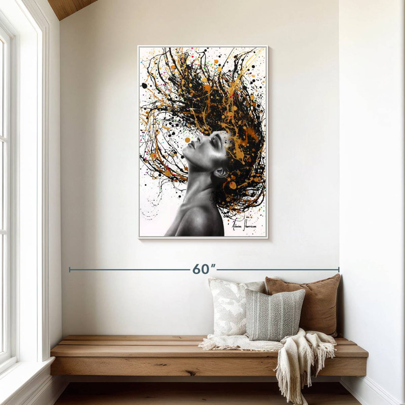 Plus profond que l'âme, Cadre flottant blanc, 29" x 43"